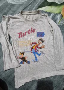 Gray Joggers With Full Sleeves Tshirt