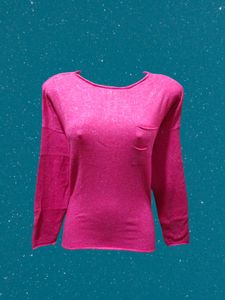 Sparkly Pink Long Sleeve Top