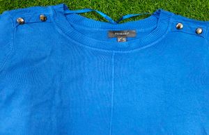 Imported Blue Woollen Pullover
