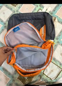 Orange Grey Backpack