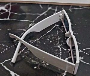 Retro Rectangular White Sunglasses
