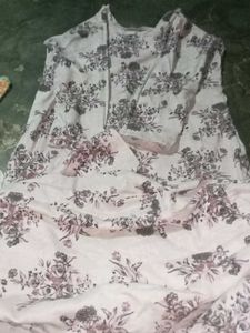 Floral Print Women's Ethnic Dress