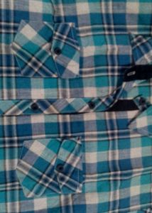 Blue &amp; White Plaid Button-Down Shirt