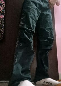 Unisex Vintage Embroidered Cargos