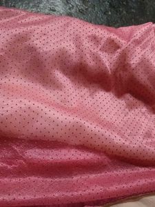 White Pink Grand Embroidery Work Saree