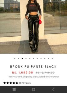 Bronx PU Pants Black