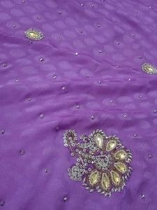 Elegant Purple Saree For Parties and more