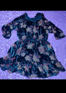 Velvet Mini Dress For Women