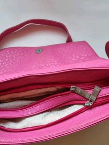Ladies Slingbag 5 Pockets Adjustable Sling Pink
