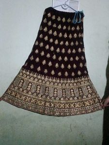 Elegant Embroidered Lehenga Skirt