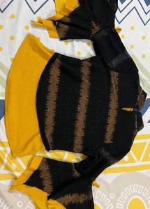 Striped Bell Sleeve Top