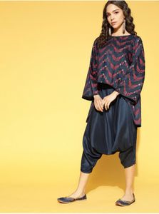 Stylish Ethnic top and dhoti