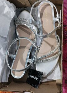 Silver Block Heels From Marie Claire By Bata