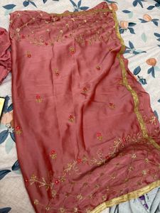 Unused Heavy Dress Pink For Wedding &amp; Function