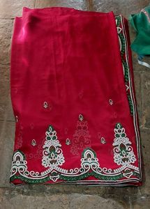 Red Heavy Ethnic Saree