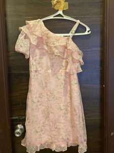 AND pink dress