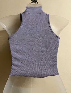 High Neck Crop Top