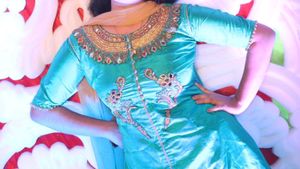 Women Embroidered Straight Kurta &amp; Choli