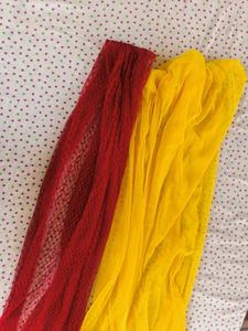 Red &amp; Yellow Dupatta Set