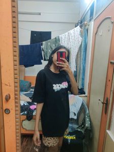 Black Graphic Print T-Shirt