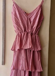 Pink Flared Dress