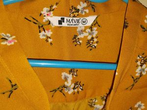 Floral Mustard Colour Shirt