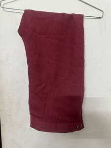 Burgundy Casual Pants+ Blouse + Jacket