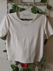 Rio Basic White Crop Top