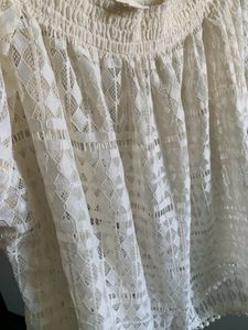 Forever 21 White Off Shoulder Tops