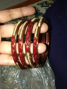 Wine Colour (Magenta) Bangles Set Brand New