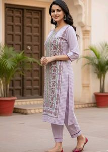 Elegant Floral Kurta Set