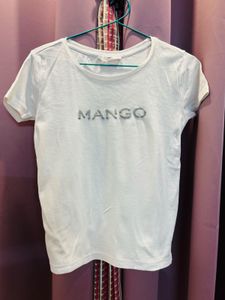 Mango White Tshirt