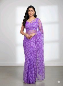 Elegant Purple Saree