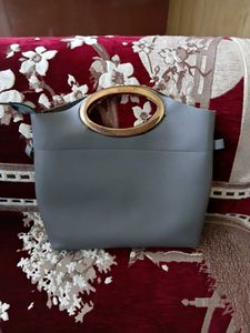 A Beautiful Grey Color Bag