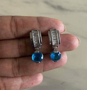 Blue Stone Drop Earrings!