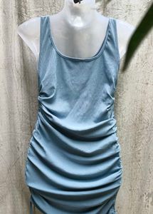 Blue Bodycon Mini Dress