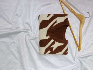 Y2k New Houndstooth Knit Vest 🤎