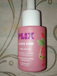 Plix Guava Glow Dewy Serum 23% Vit C / Pentavin 5kda Hyaluronic Acid  Helps Intensively Brighten And Hydrate Skin