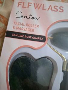 Rose Quartz Facial Roller And Guasha Stone