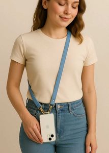 Leather Phone Strap with Clip