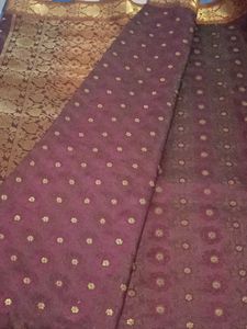 Beautiful Brown &amp; Gold Sari