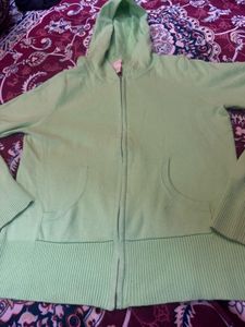 Green Zip-Up Hoodie