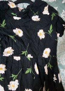 European Style Floral Long Dress