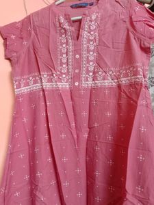 Dusty Rose Embroidered Kurti