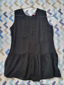 Black Peplum Top