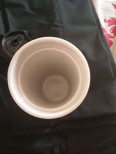 Starbucks White Ceramic Travel Mug