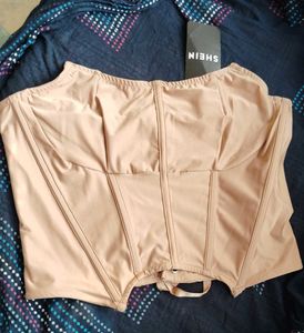 Stylish Tan Corset Top