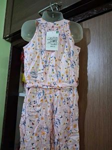 Cute Floral Girls Jumpsuit