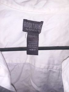 White Crop Top Shirt