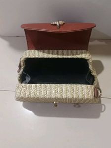 Retro Straw Satchel